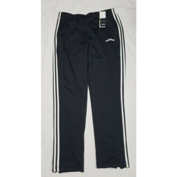 adidas CE9963 Men's Sz L Black/White 3-Stripe Trico Zip Pants - Picture 1 of 5